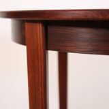 Round Rosewood Omann Jun dining room table, 1960's