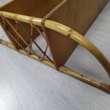 Vintage rattan shelf