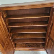 Bookshelf storage furniture bibus shelves solid old teak wood