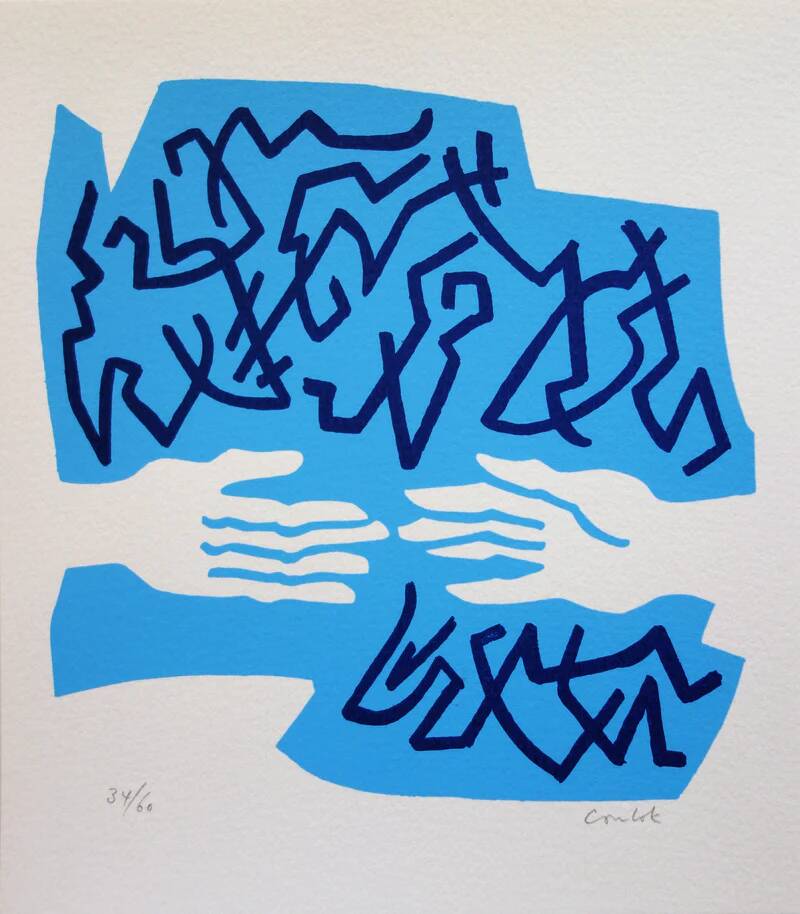 Jean coulot: friendship, original signed silkscreen print