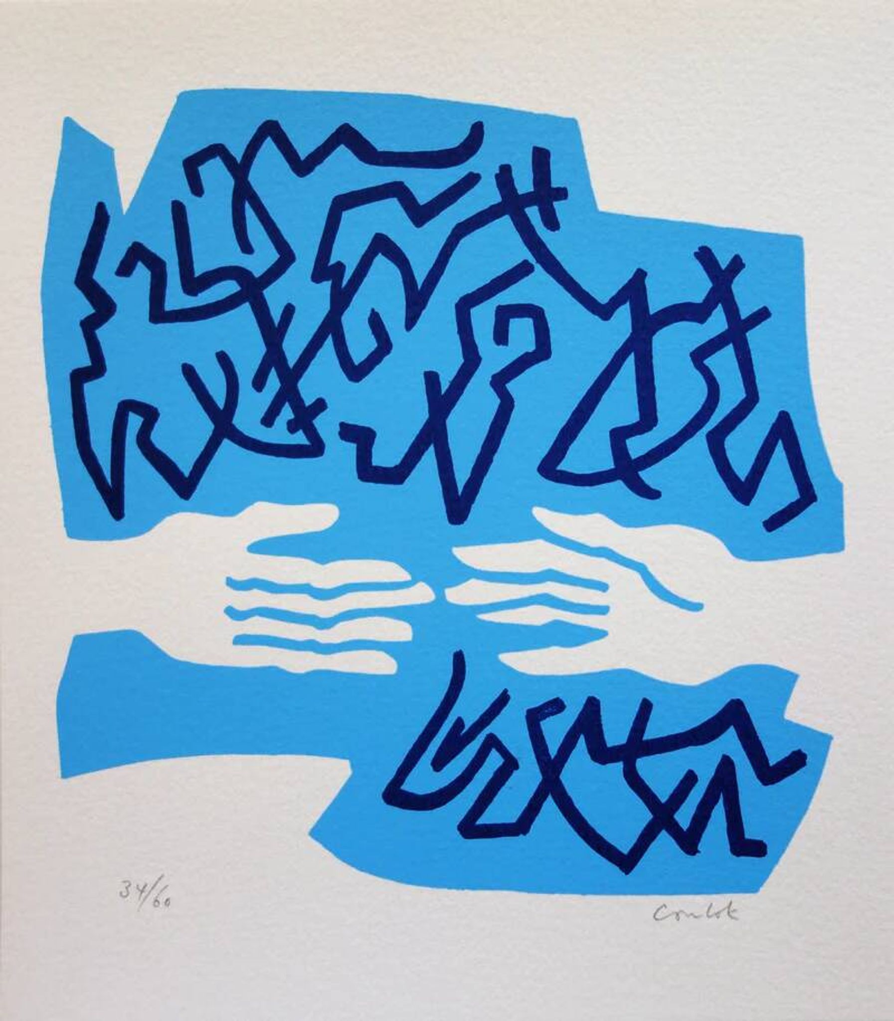 Jean coulot: friendship, original signed silkscreen print