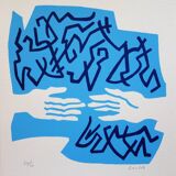 Jean coulot: friendship, original signed silkscreen print