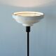 Vintage lamppost with 1970s ring-shaped lampshade