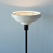 Lampadaire vintage avec abat-jour en forme d'anneau 1970s