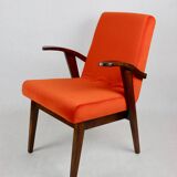 Vintage armchair 300-123, design by M. Puchała, orange - available 2 pieces