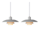 Pair of 2 Danish vintage lamps PH 4/3 by Poul Henningsen, Louis Poulsen1966