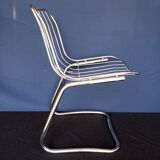 70s chrome metal chairs