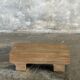 Small stool, accent stool in solid blond teak wabi-sabi L30 W8.5 H6.