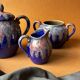 Teapot, milk jug and sugar bowl Lacheny Saint-Amand