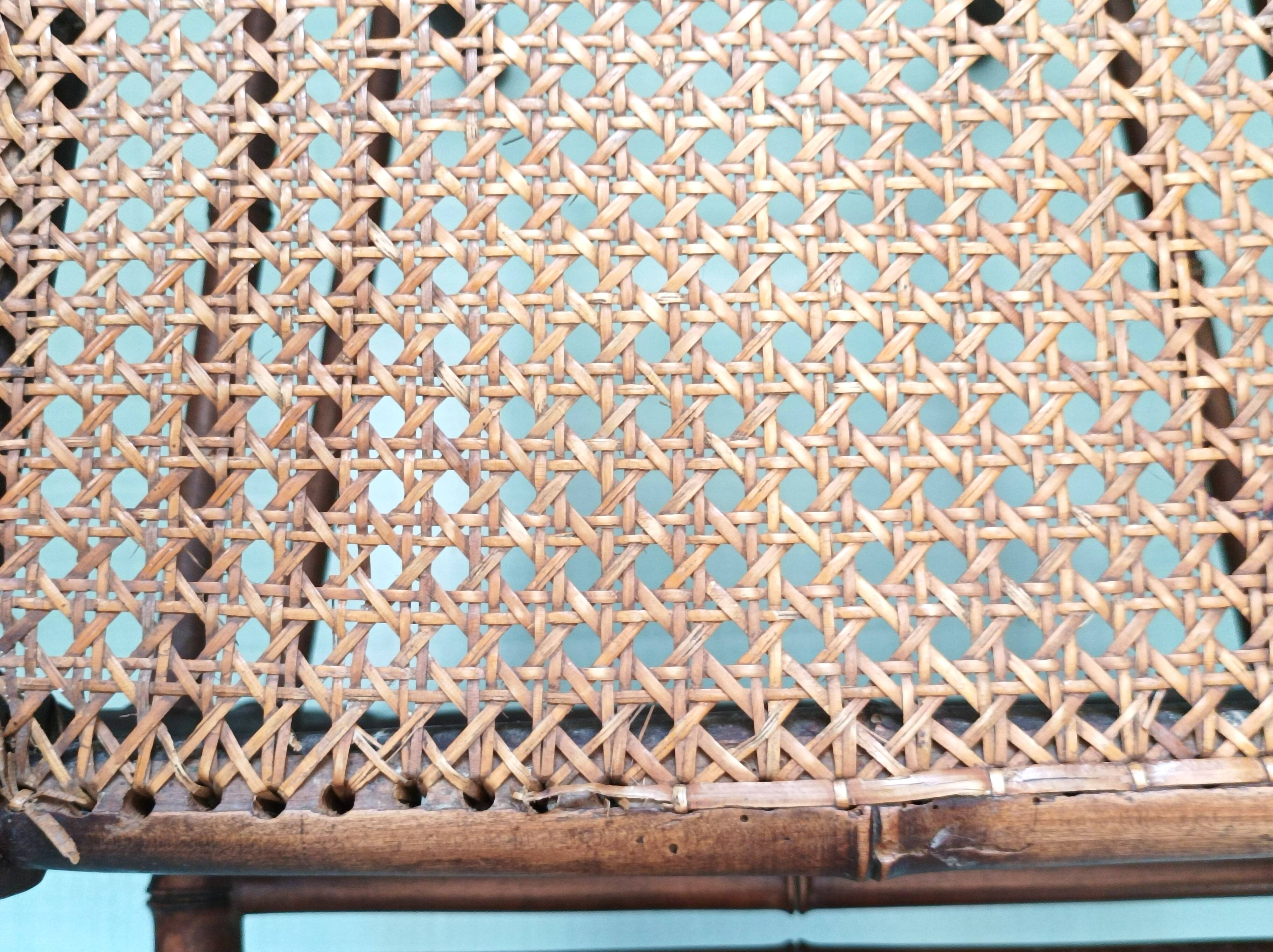 Art Deco caned children's high chair