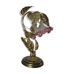 lampe fleur en métal