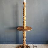Wooden floor lamp