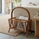 bamboo / rattan magazine rack, vintage, bohemian chic charm