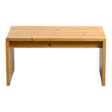 Solid pine bench, Les Arcs 1600, France