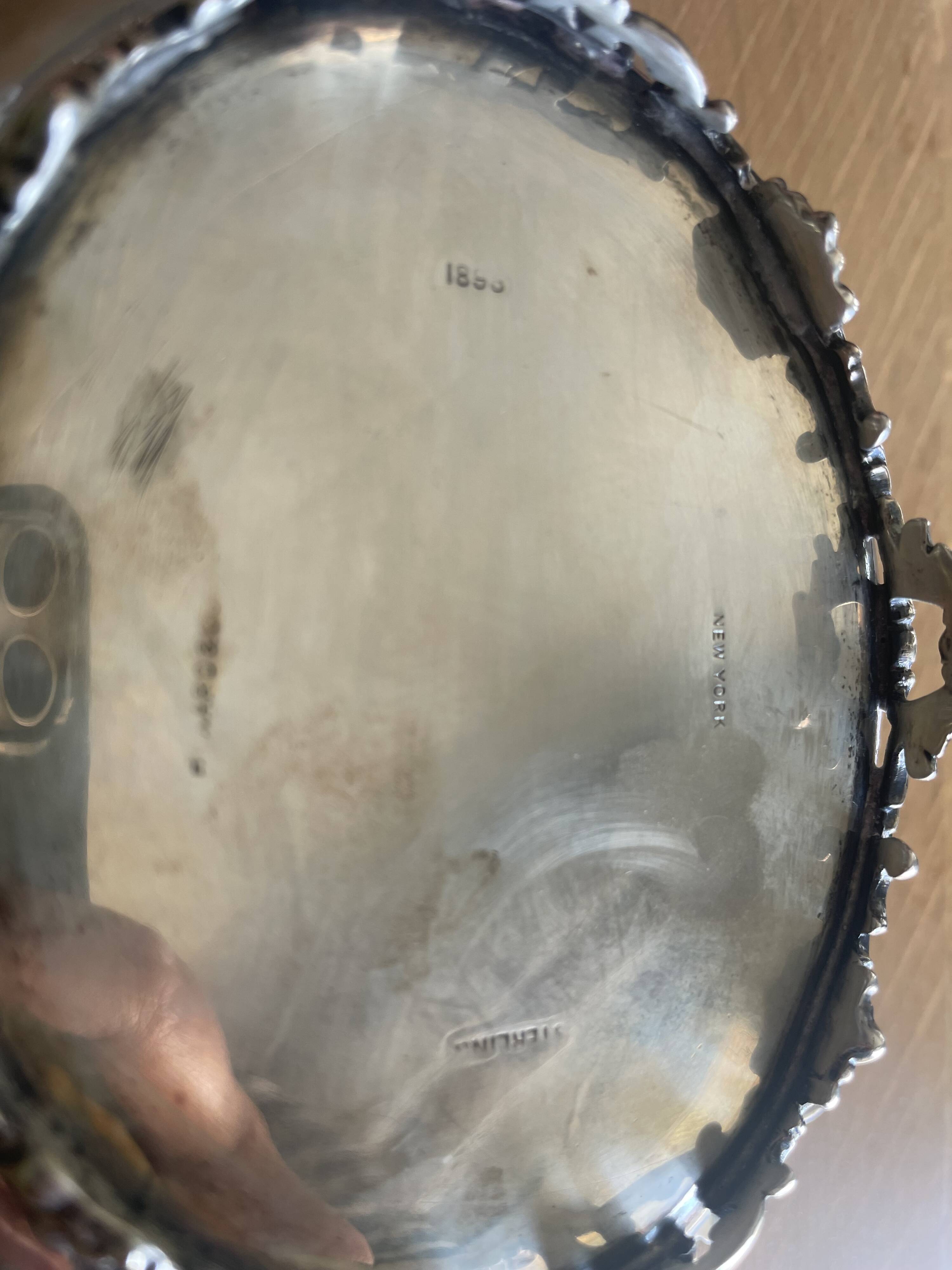 Sterling silver openwork basket – Howard & Co, New York, circa 1890