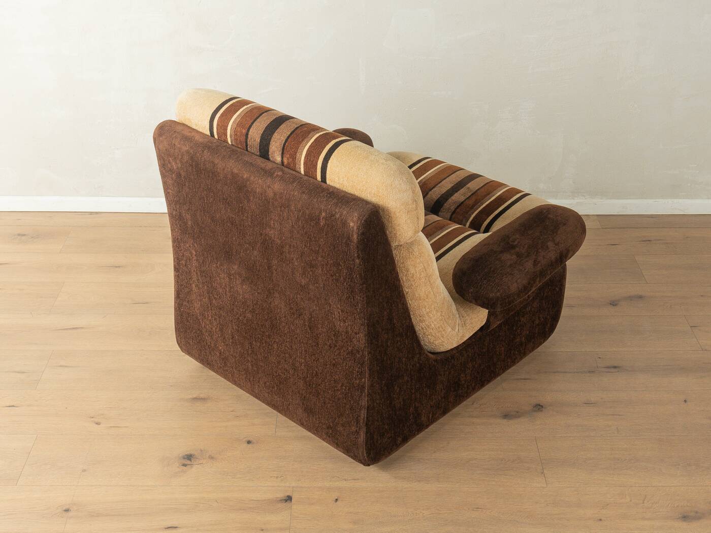 Fauteuil Space Age des années 1970, en velours
