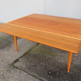 Scandinavian teak coffee table that can be upgraded to a dining table