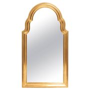 Vintage medium gold mirror mid-century, Belgium, 2000s