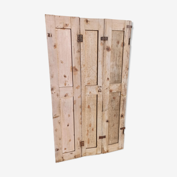 Trio de portes paravent en bois