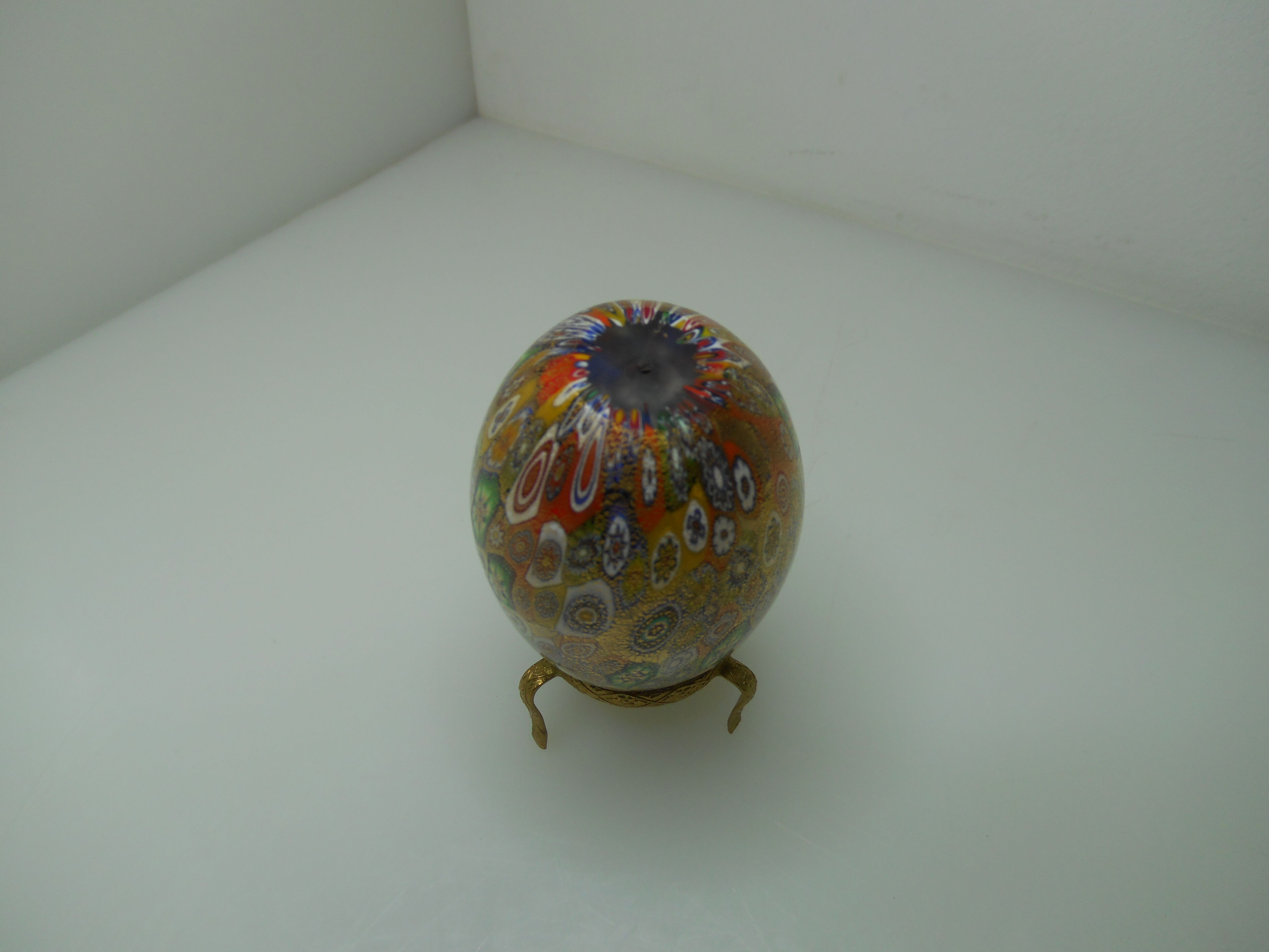 Egg Murano gold leaf Millefiori paper press