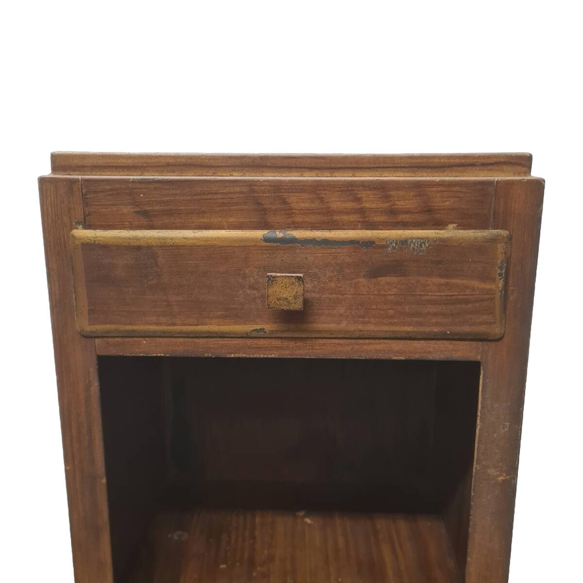 French Faux Bois Metal Cabinet, early 1900s