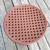 Tabouret Tam-Tam Stamp, assise cannage