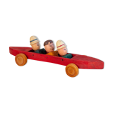 3-passenger wooden car