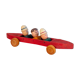 3-passenger wooden car