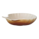 Brown and white ceramic shell bowl