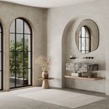 Luca - Grooved Marble Sink - Calacatta Viola - Medium