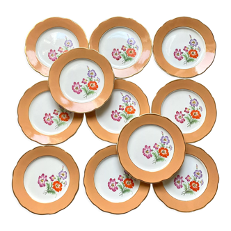 Dessert plates in lunéville porcelain