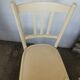 Set de 6 chaises bistrot vintages blanches