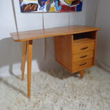 Vintage desk shape bean feet compass year 60