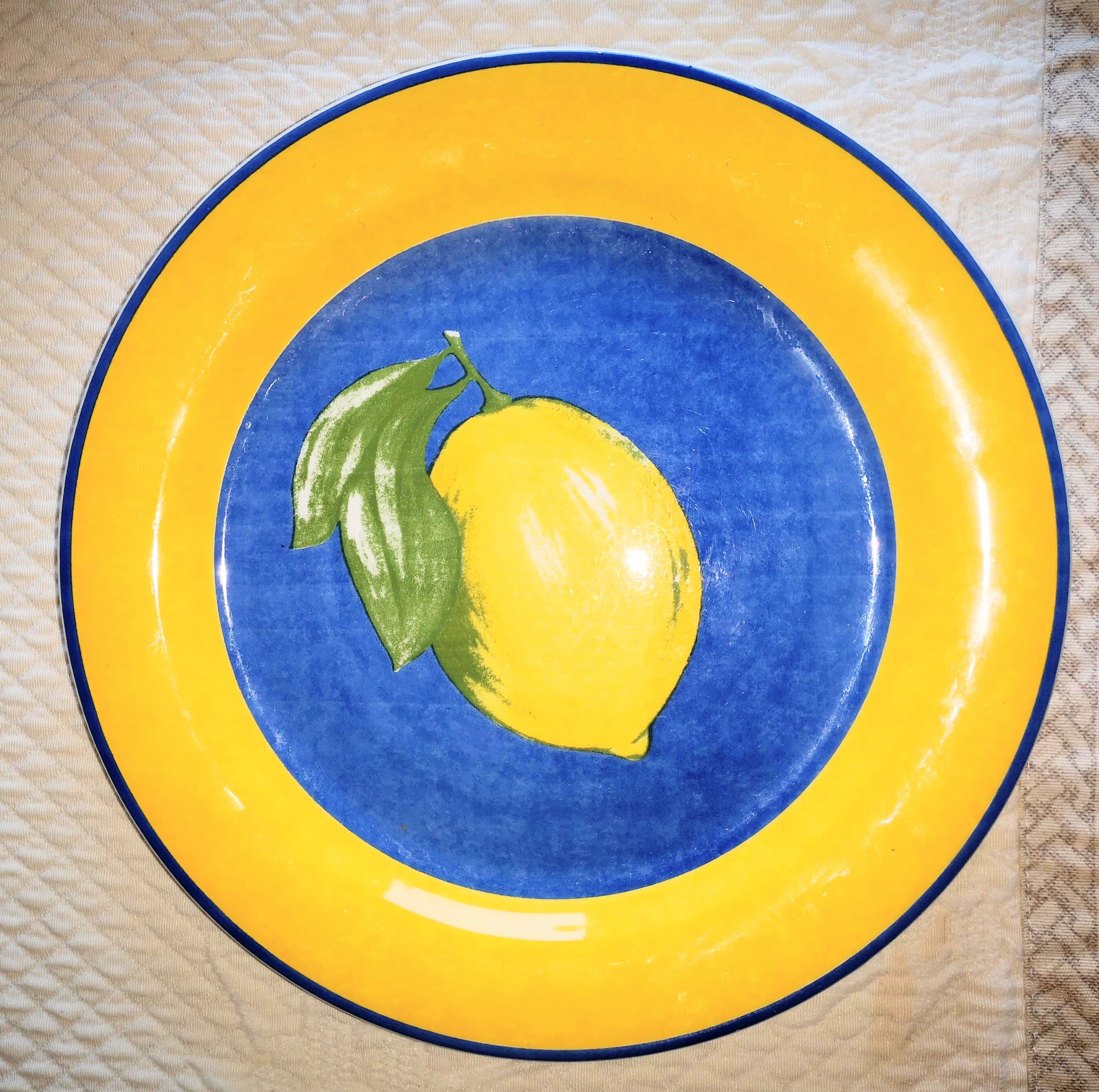 Service flat plates Quadrifoglio Lemon