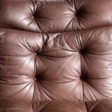 Vintage Scandinavian leather sofa