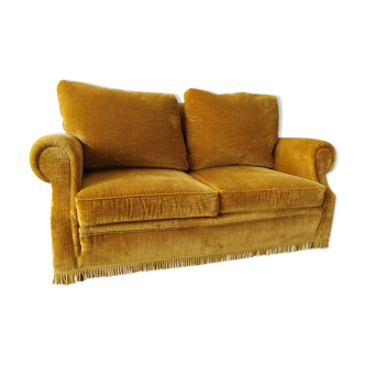 Vintage velvet sofa