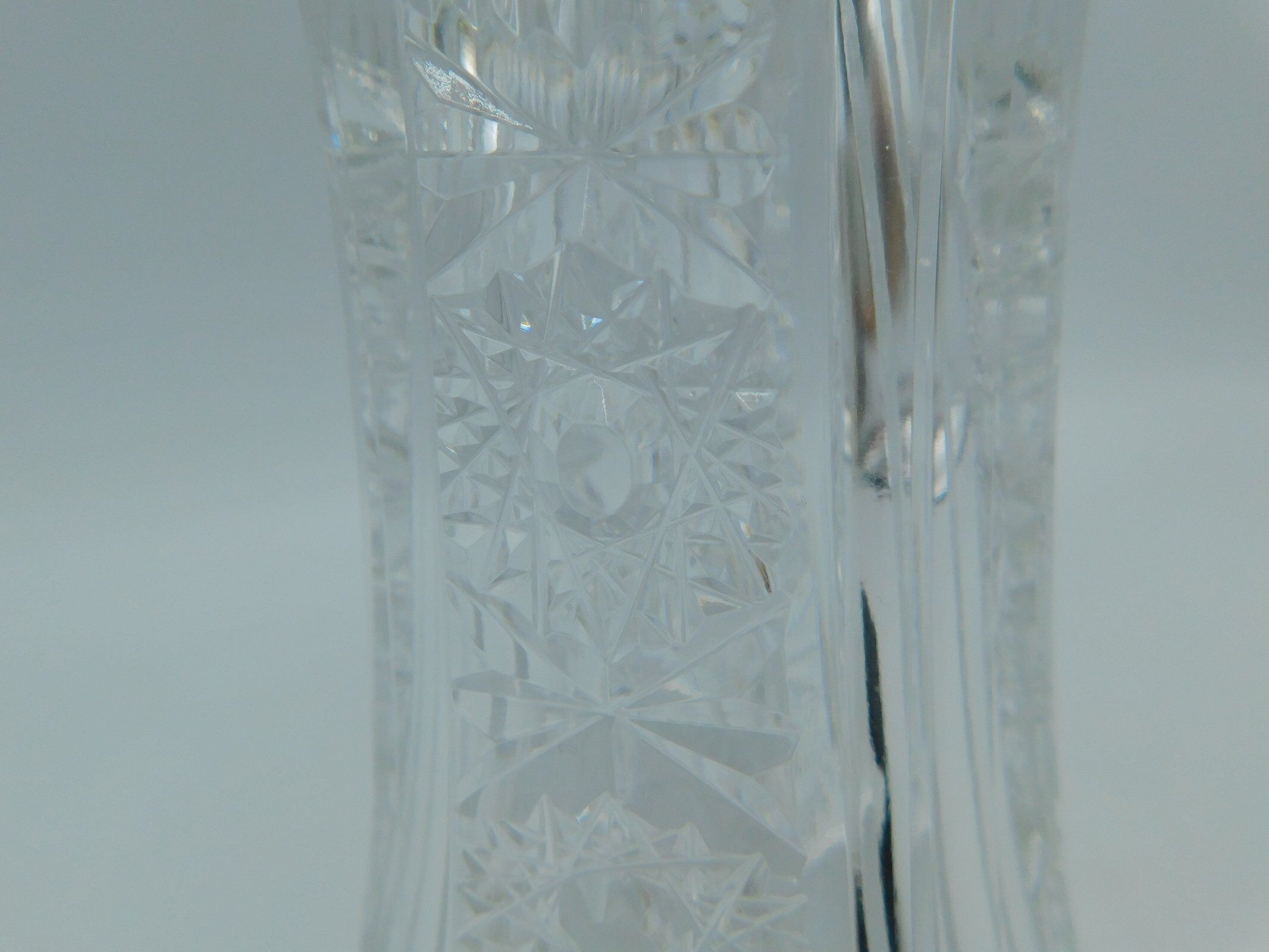 Vintage vase in cut crystal