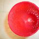 Vintage red glass vase