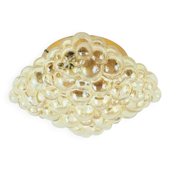 Plafonnier en verre à bulles du milieu du siècle, Tynell pour Limburg, Allemagne, années 1970