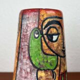 Danish studio pottery vase from the mid-century by Marianne Starck for Michael Andersen, 1960s.