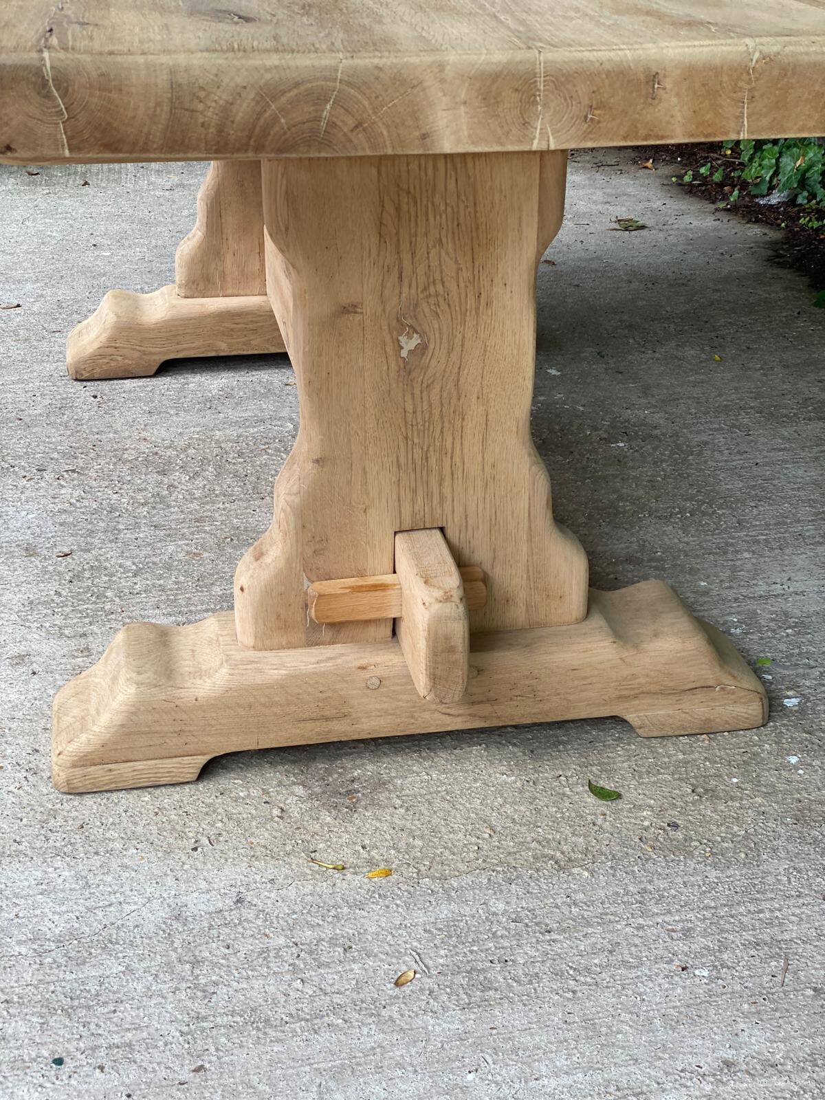 19th century solid oak monastery farmhouse dining table 200cm