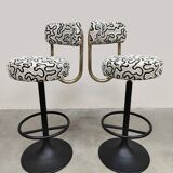 Swedish design Cobra barstools Borje Johanson ‘Swirl’