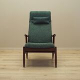 Green melange armchair, Danish design, 1970s, production: Denmark
