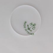 Art Deco dessert plates Henri Delcourt / Boulogne sur Mer / parakeet