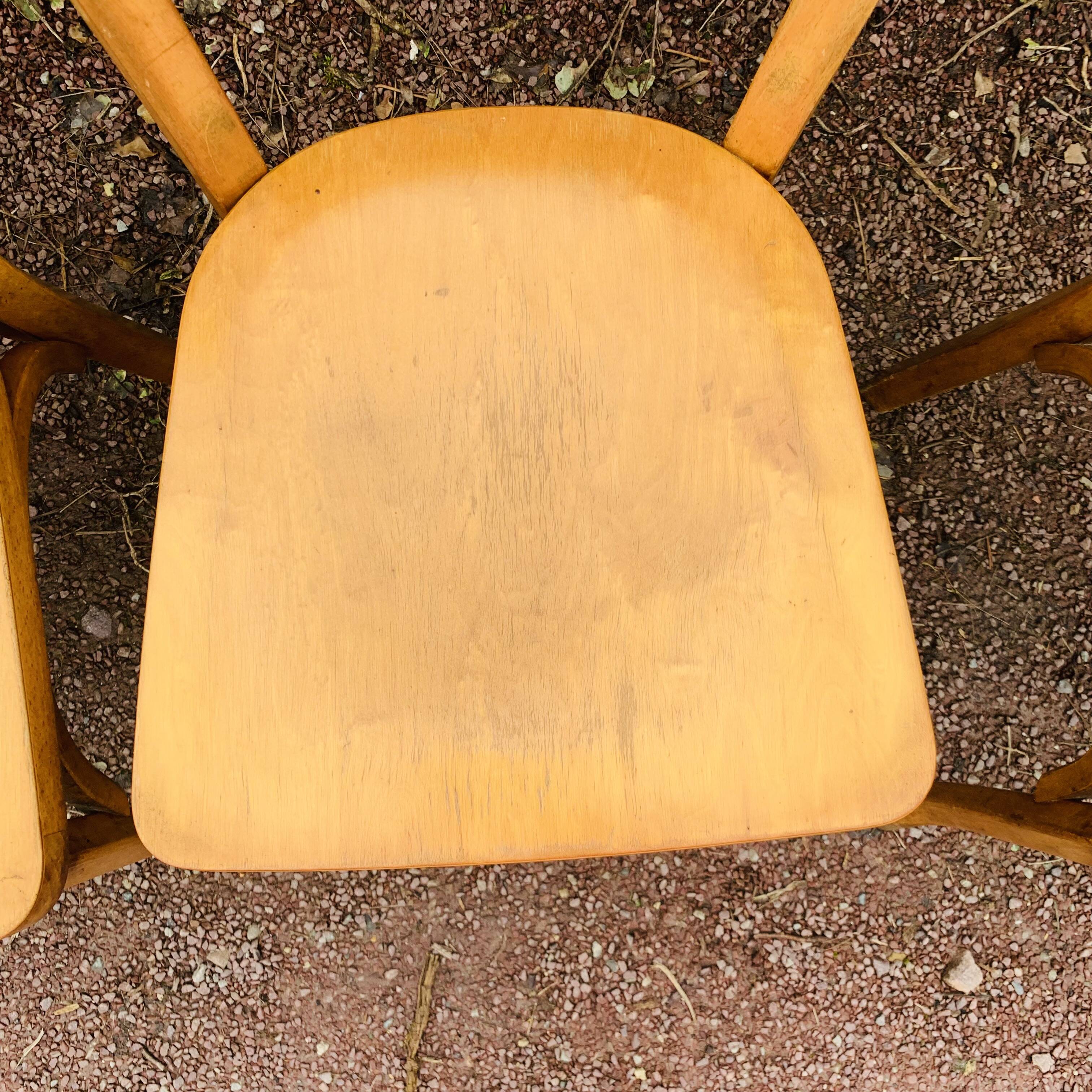 Set of 6 60s bistro chairs