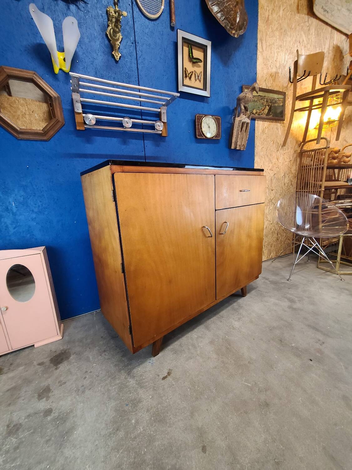 Light wood sideboard, mid-20th century