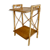 Rattan bedside table, 60s