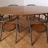 Ensemble table et chaises Mullca enfants par Jacques Hitier