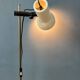 Small white mid-century floor lamp