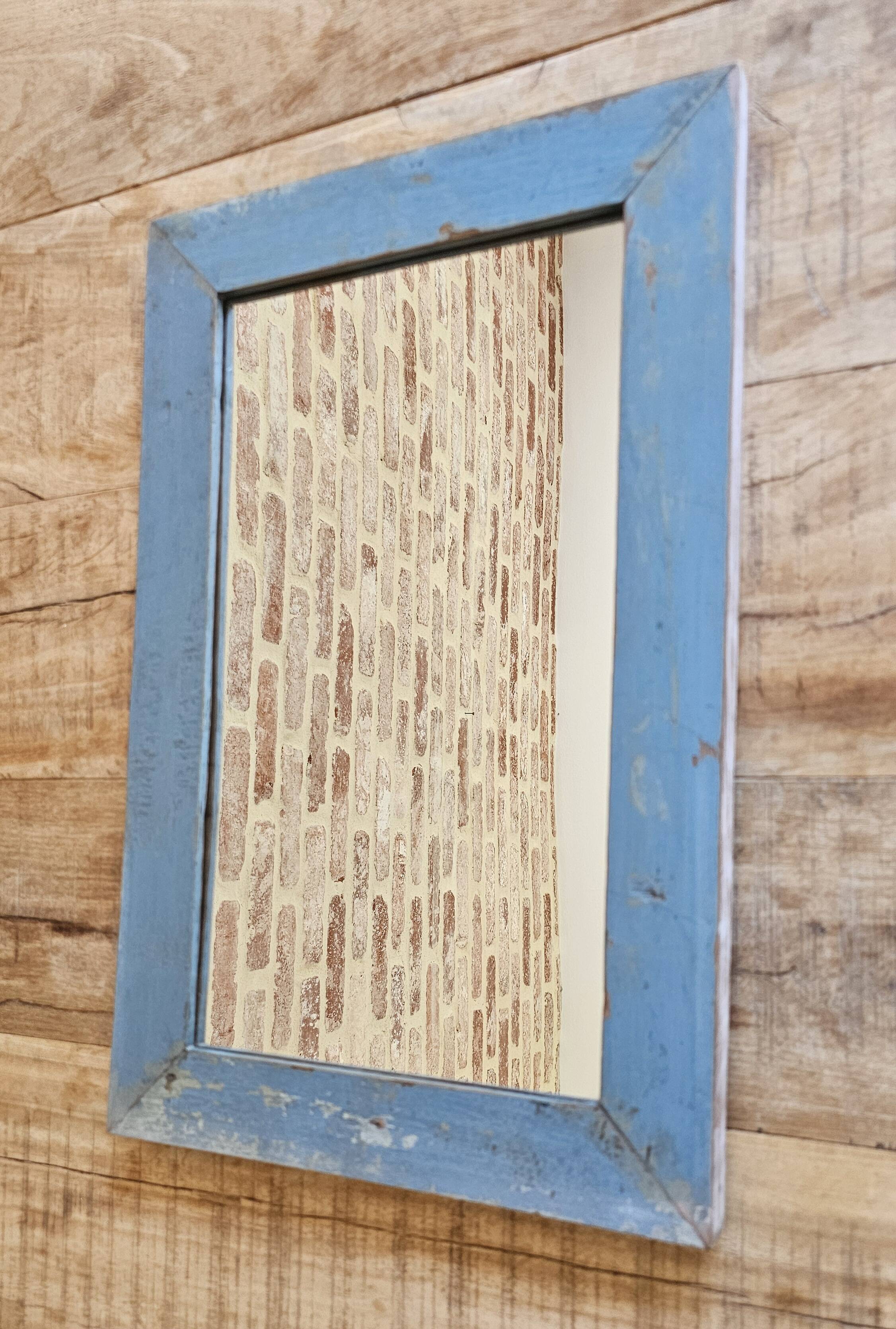 Teak mirror